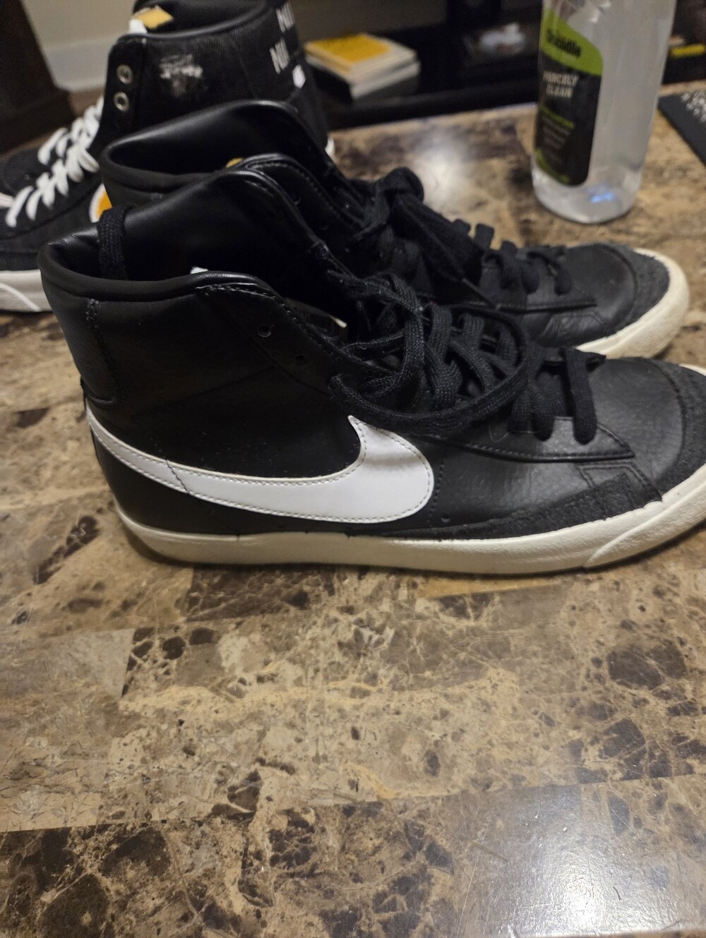 Nike Blazer 77 High-Top Sneakers Black with White Swoosh